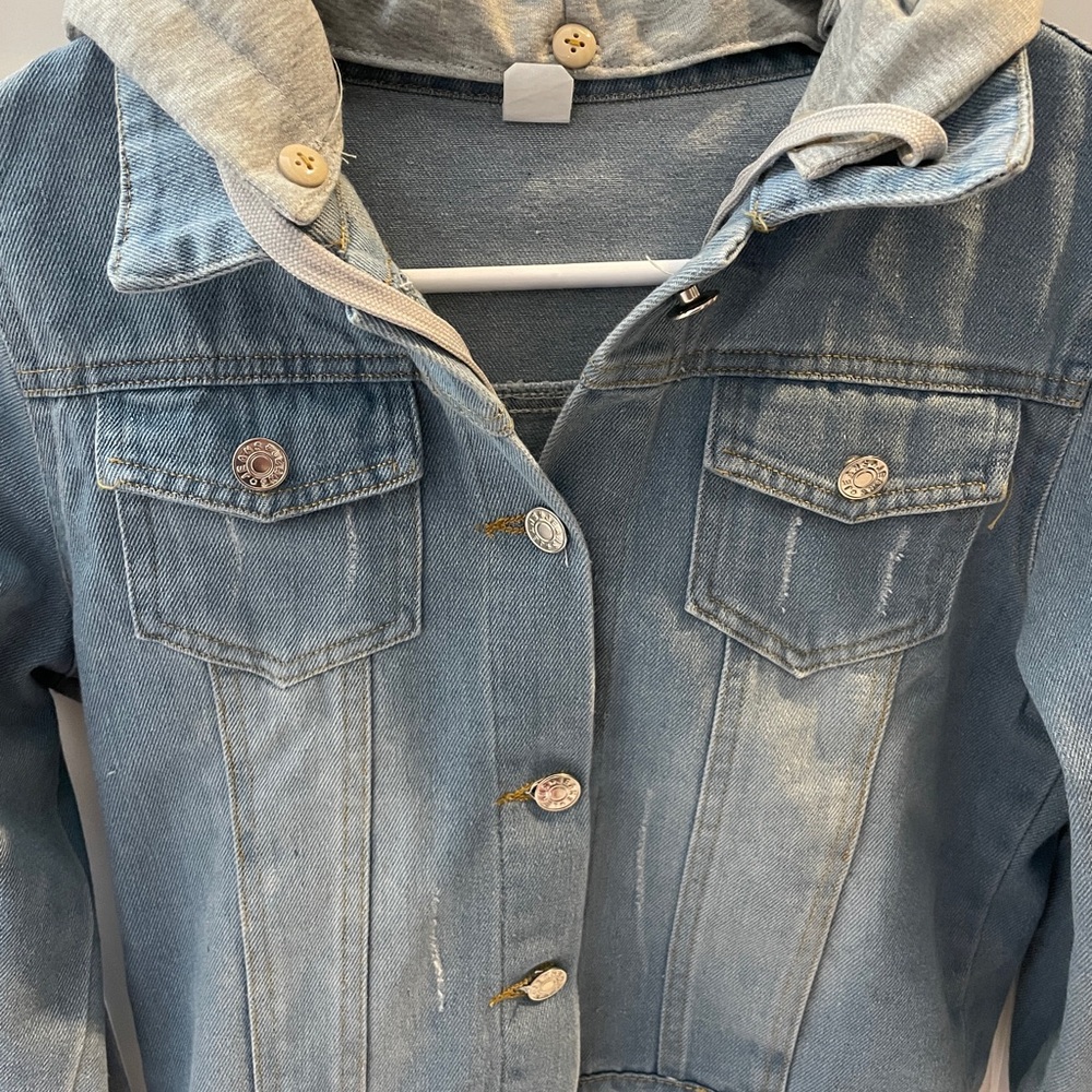 Denim Jacket with Hood